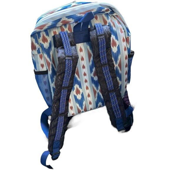KAVU Onamission Backpack with padded laptop tablet sleeves river ikat New - Picture 4 of 7